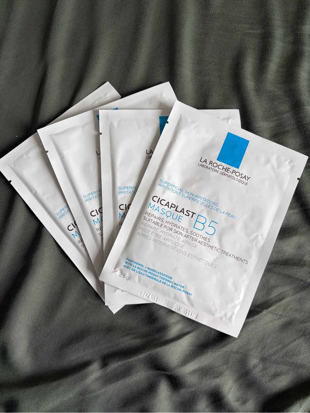 La Roche-Posay Cicaplast Face Mask B5 Hydrating Sheet Mask - 4 pack